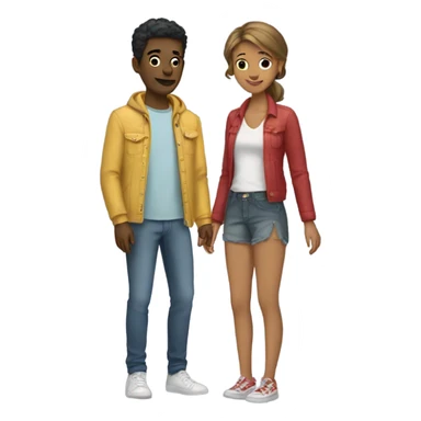 exchanging clothes sticker