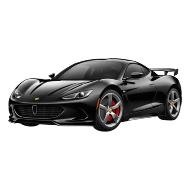 black sport car sticker