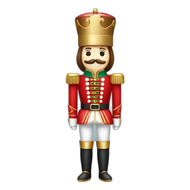 christmas nutcracker full body sticker