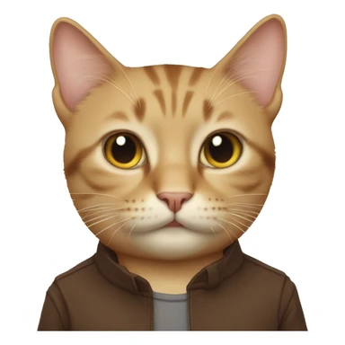 cat with elon musks face sticker
