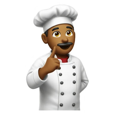 Chef blowing kiss sticker