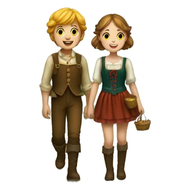 hansel and gretel went to the forest sticker