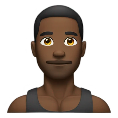 Black man muscle sticker