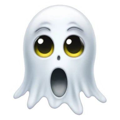 Ghost with googly eyes sticker