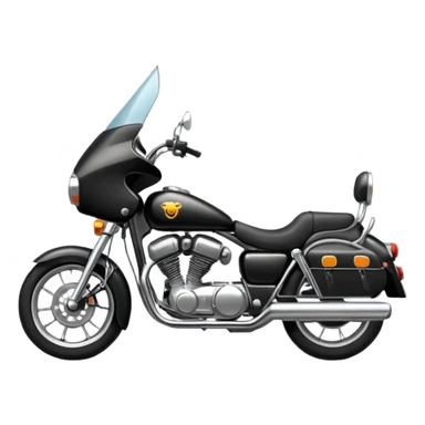 "Draw a simple everyday street motorcycle with standard design, black seat & neutral color scheme." sticker