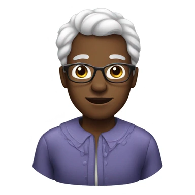 black man in a grandma costume sticker