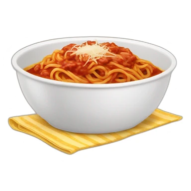 spaghetti bolognese plate sticker