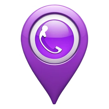 Generate an emoji for a purple-ish map marker to be used in a safe-route mapping app.  sticker