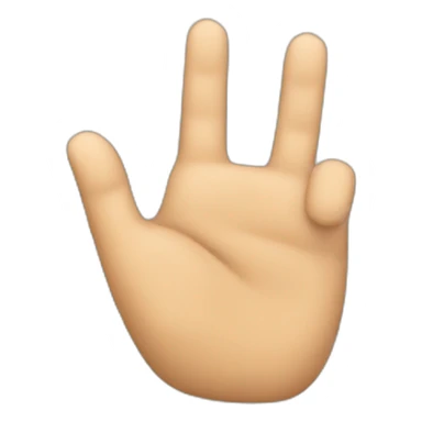 mano señalando el frente sticker