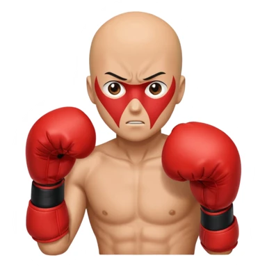 Saitama red hand punch with a boxing glove sticker