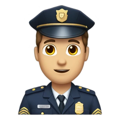 Jake peralta in uniform sticker