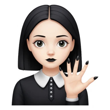 emoji hand Wednesday sticker