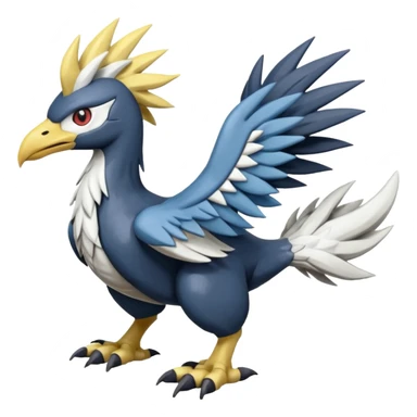 Nargacuga-Chocobo-Dialga-Silvally-Pokémon-Fusion, full body sticker