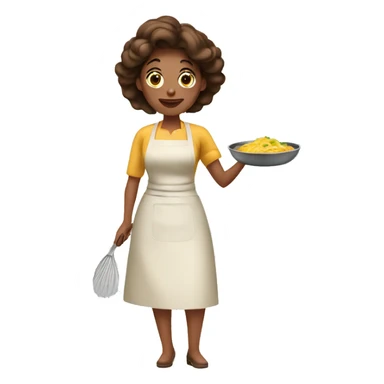 House wife cooking sticker