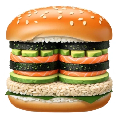 Sushi burger  sticker