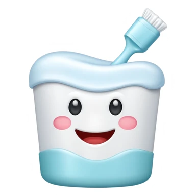 Toothpaste cap sticker