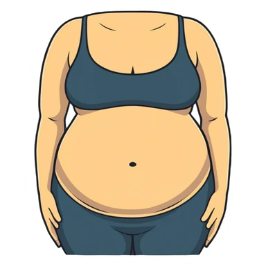 Flat stomach  sticker