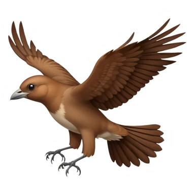 Nightingale bird fly sticker