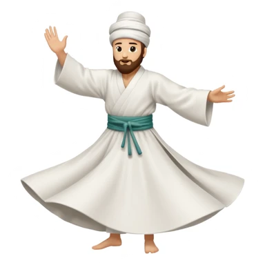 A whirling dervish sticker