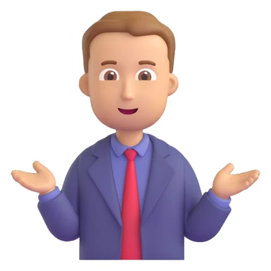 Paul Graham emoji, giving a talk, animated gesture sticker