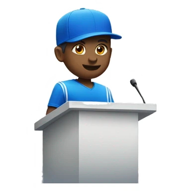 Sports podium blue sticker