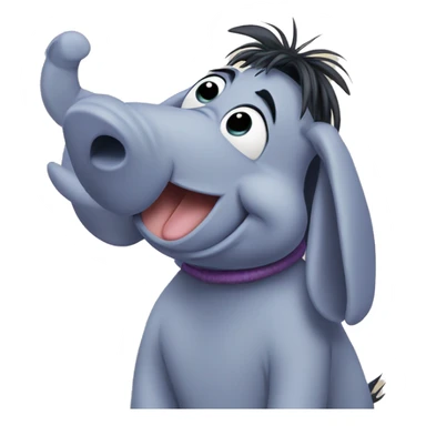 Eeyore playing sticker