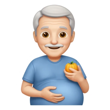 Pregnant grandpa sticker