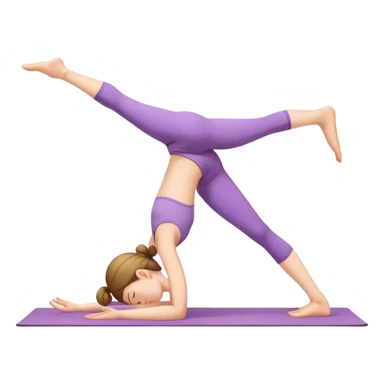 Yoga girl in the child’s pose sticker