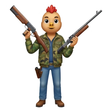 Chicken hunter sticker