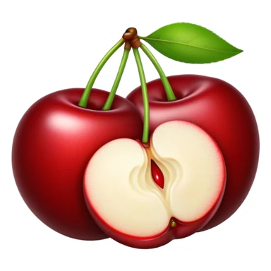 cherry sliced big sticker