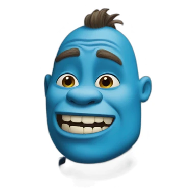 Blue Shrek sticker