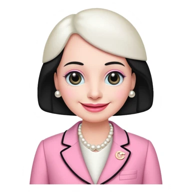 pingu mother wearing the pink chanel suit the Jackie kenddy wore sticker