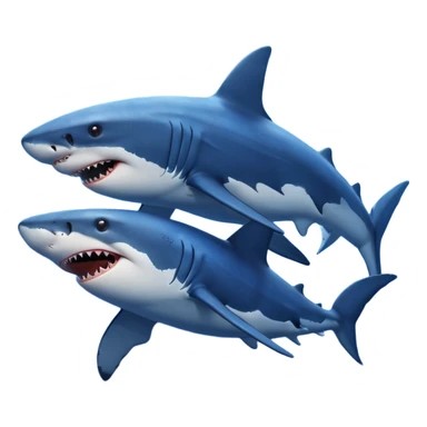 Create a shark eating a whale sticker