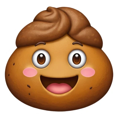 Poop emoji with 👓  sticker