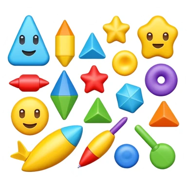 High resolution of toys sticker