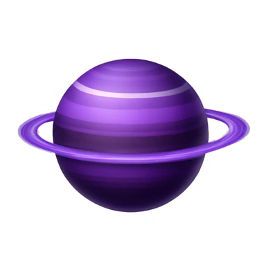 purple saturn sticker