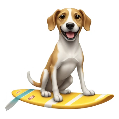 Surf dog sticker