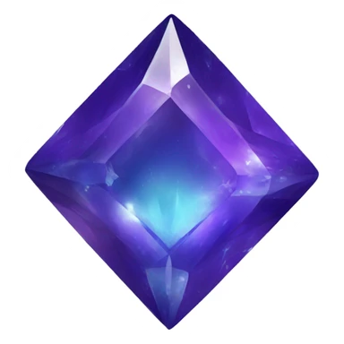 Purple jewel with blue inclusions  sticker