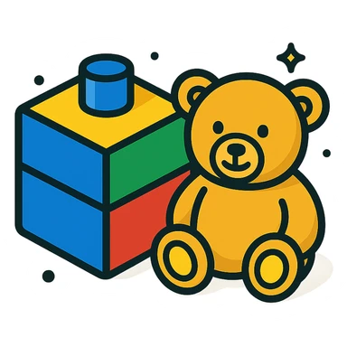 Toy icon sticker