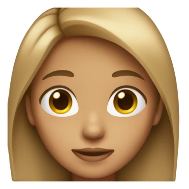 girl with short lite brown hear sticker