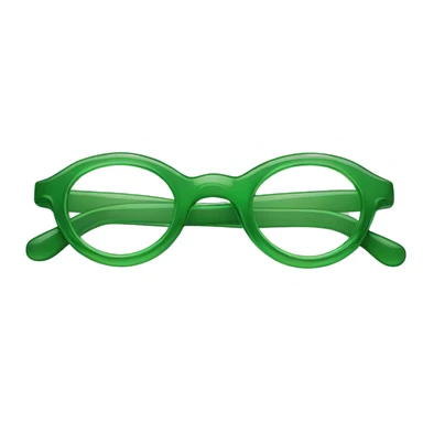 Green eyeglass frames sticker