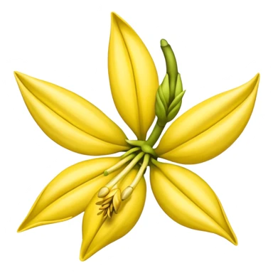 ylang ylang flower little closed sticker