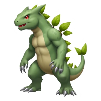 Larvitar-Axed-hybrid-Fakémon-creature (full body) sticker
