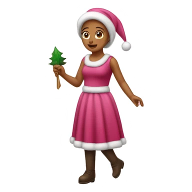 Navidad rosa  sticker