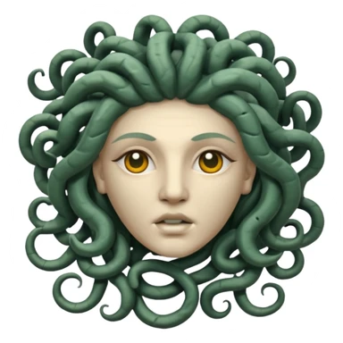 statue head medusa sticker