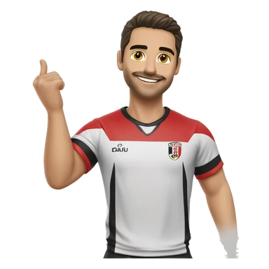 homem gordinho brando com camiseta do sao paulo sticker