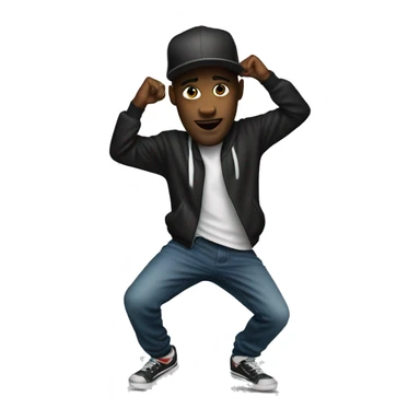 Hiphop dancer sticker