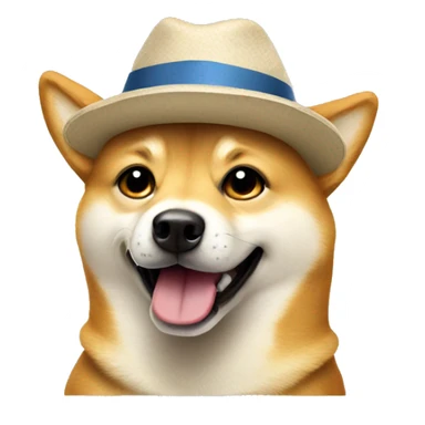 Doge wearing a hat giving thumbs up sticker