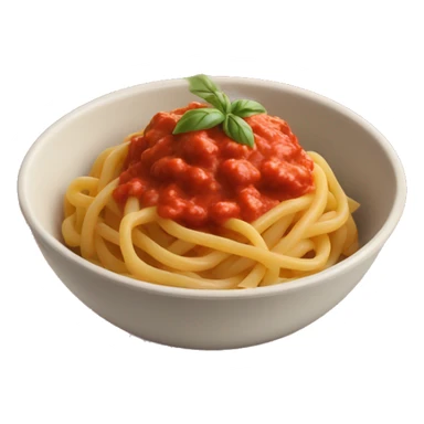 pasta with red sauce in a bowl  sticker