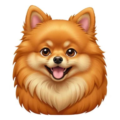 Cinematic Cute Yawning Orange Pomeranian Portrait Emoji, Head tilted slightly with a dramatic, wide-open yawn, showcasing a soft, fluffy orange Fur with a subtle shimmer, floppy ears slightly drooping, round brown eyes barely open in drowsy contentment, Simplified yet irresistibly adorable features, highly detailed, glowing with a soft, cozy glow, high shine, relaxed yet expressive, stylized with a touch of whimsy, bright and endearing, soft glowing outline, capturing the essence of a sleepy yet affectionate companion, so drowsy it feels like it could stretch right out of the screen and curl up for a nap! sticker